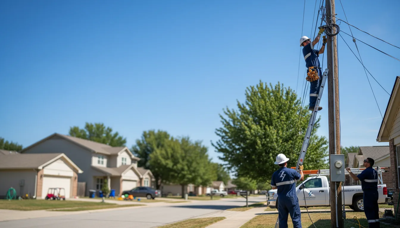 Residential electrician providing installation services in Knoxville, IL